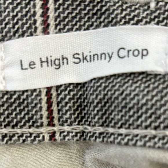 Frame Skinny Plaid Gray Jeans Ankle Size 26 - Picture 8 of 8